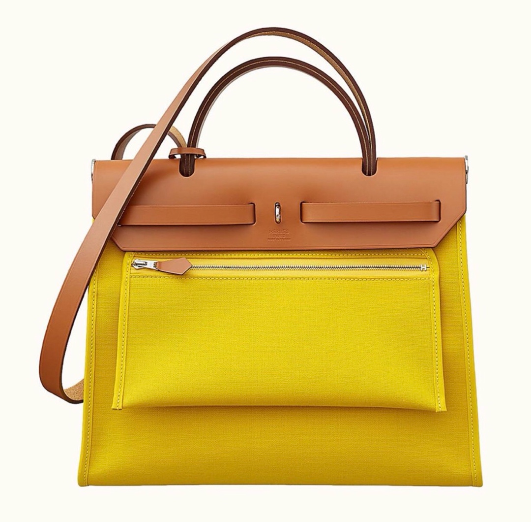 에르메스 에르백31 르투르네 앰버 옐로우 은장